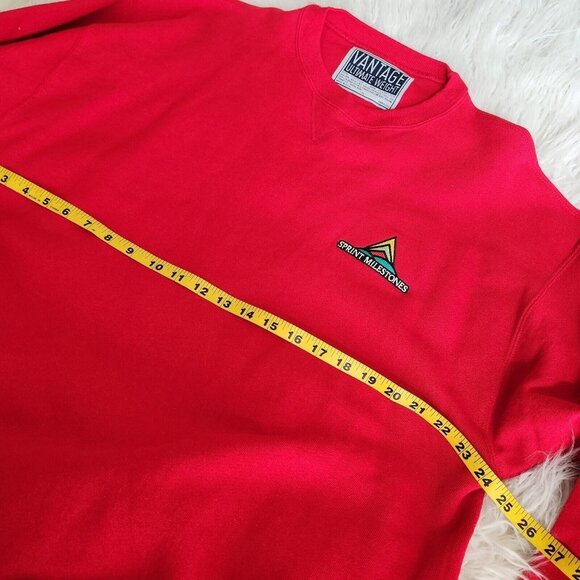 Vantage Ultimate Weight Red Sprint Milestones Logo Sweatshirt Patch Size XL USA - Picture 7 of 11